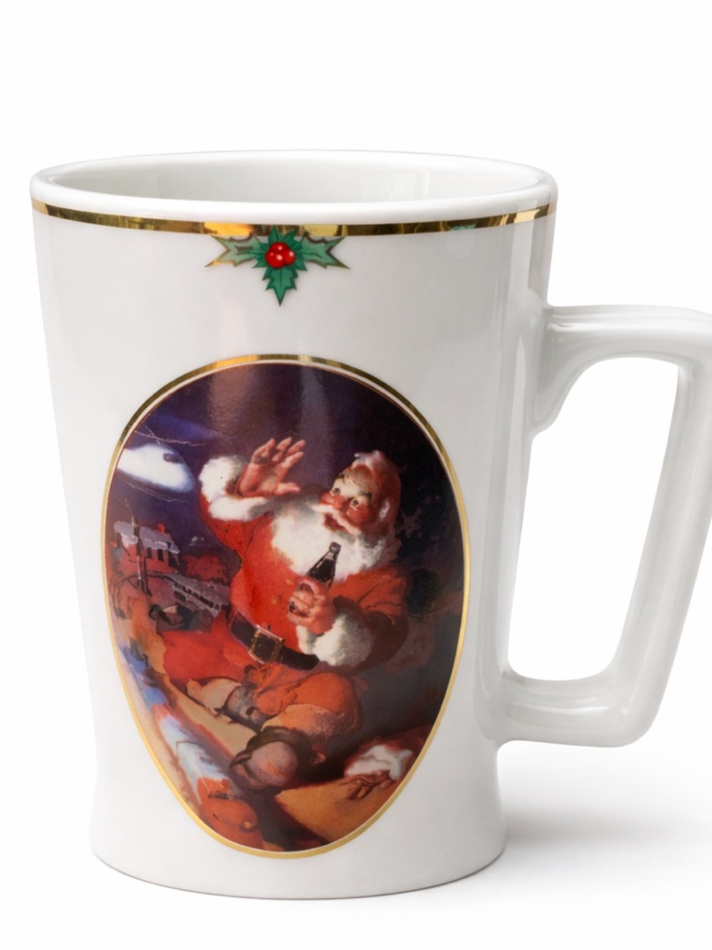 1996 Coca-Cola Santa Seasons Mug Vintage Christmas Collector Cup